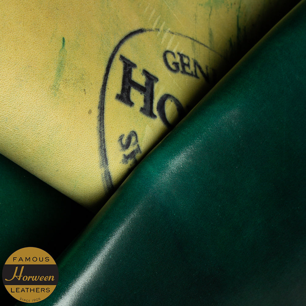 HORWEEN GENUINE SHELL CORDOVAN® - GREEN - 1.0/2.0mm