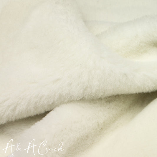 LAMBSWOOL SHEARLING - WHITE - 1/4 Inch