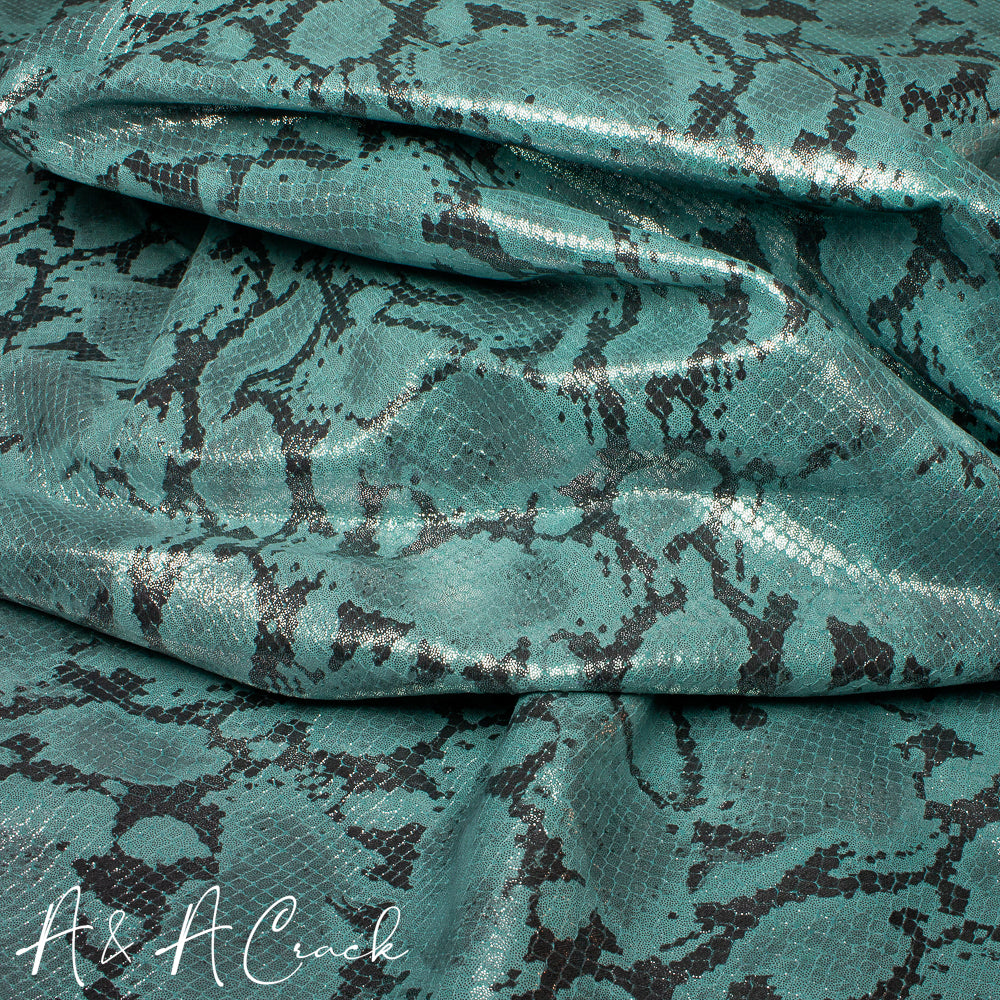 Turquoise Snake Patterned METALLIC SNAKE - TURQUOISE - 0.8/1.0mm – A & A Crack & Sons