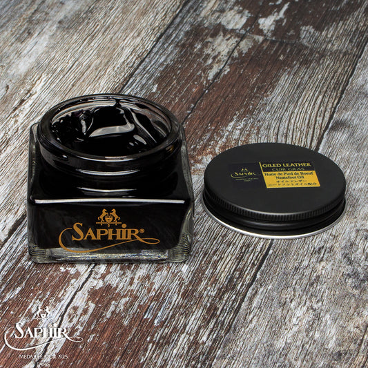 SAPHIR MEDAILLE D'OR OILED LEATHER CREAM - BLACK - 75ml