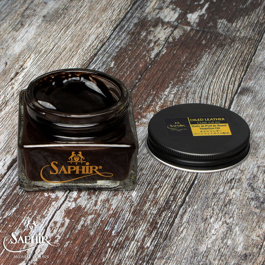 SAPHIR MEDAILLE D'OR OILED LEATHER CREAM - DARK BROWN - 75ml