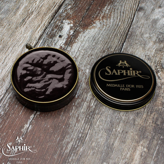 SAPHIR MEDAILLE D'OR PATE DE LUXE WAX POLISH - DARK BROWN - 50ml