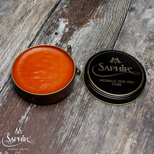 SAPHIR MEDAILLE D'OR PATE DE LUXE WAX POLISH - LIGHT BROWN - 50ml