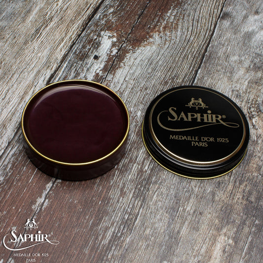 SAPHIR MEDAILLE D'OR PATE DE LUXE WAX POLISH - MAHOGANY - 50ml