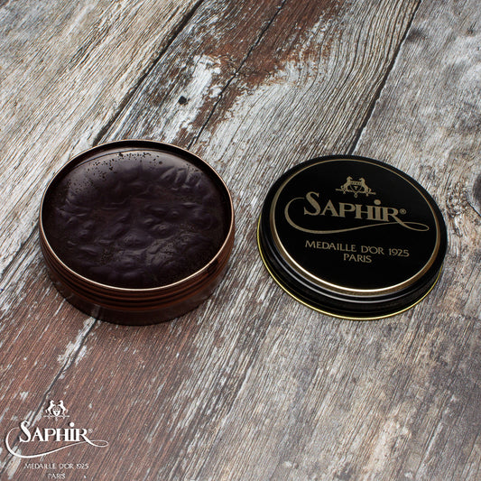 SAPHIR MEDAILLE D'OR PATE DE LUXE WAX POLISH - TOBACCO - 50ml