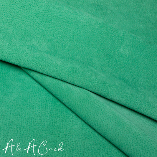 VELOUR SUEDE PIGSKIN - EMERALD - 0.6/0.8mm