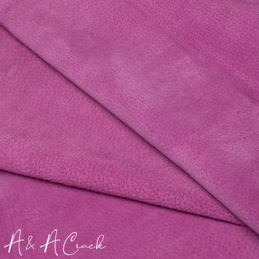 VELOUR SUEDE PIGSKIN - HOT PINK - 0.6/0.8mm
