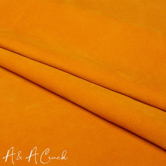 VELOUR SUEDE PIGSKIN - TANGERINE - 0.6/0.8mm