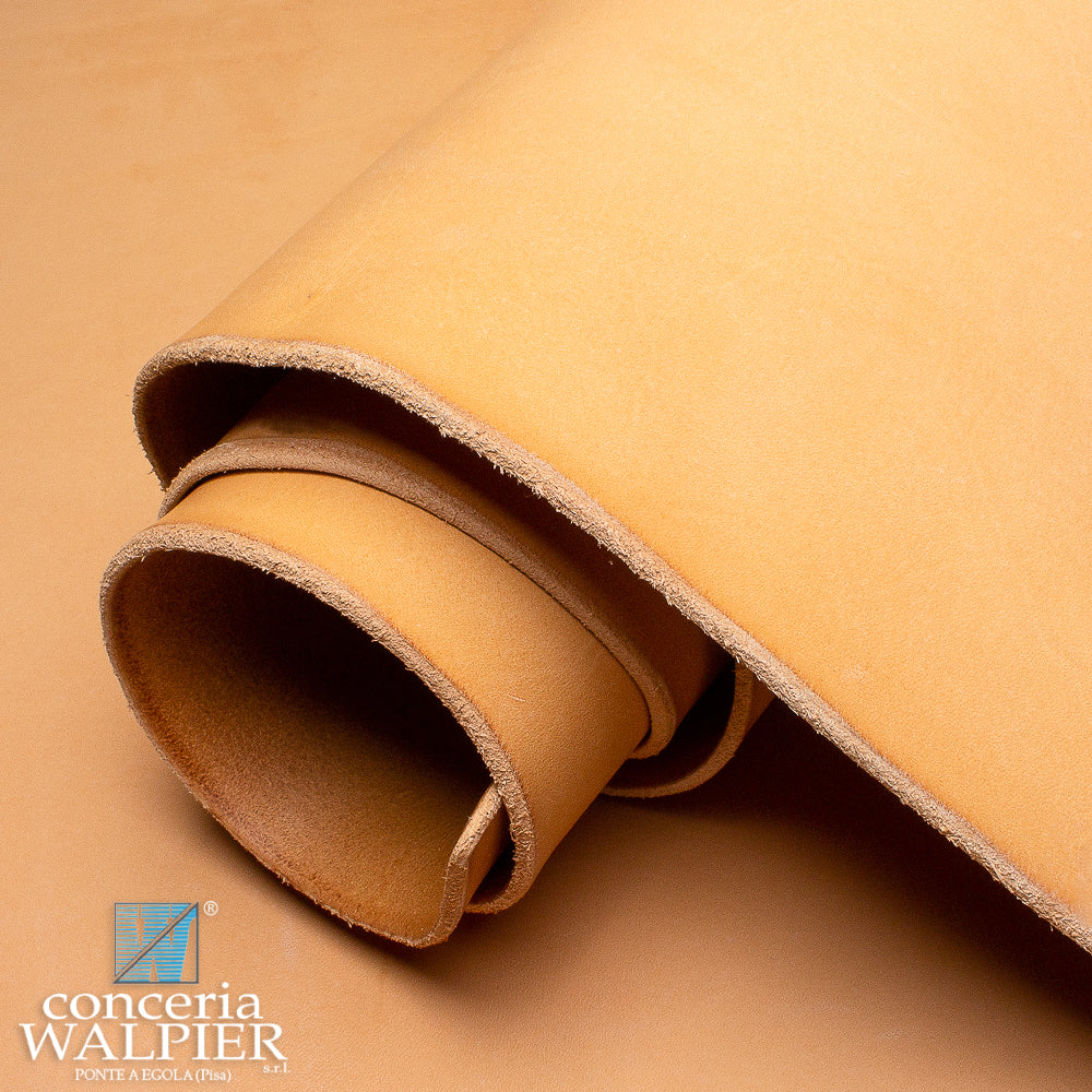 Vegetable-tanned leather swatch